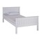Alaterre Furniture Harmony Twin Wood Platform Bed, White AJHO10WH - alternate 1